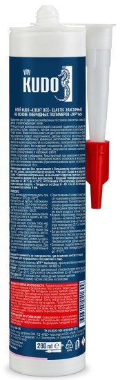 Клей Kudo Клеит всё Elastic на основе гибридных полимеров 280 мл белый KX-1W