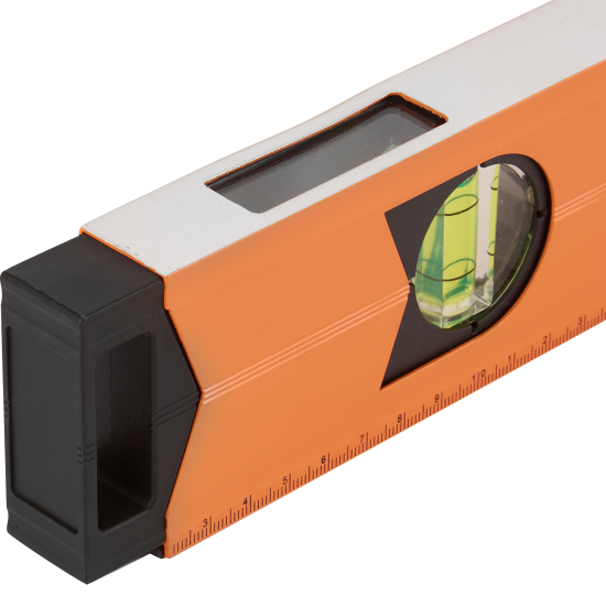 Уровень пузырьковый Вихрь 73/11/4/17 ударопрочный магнитный 3 глазка 400 мм