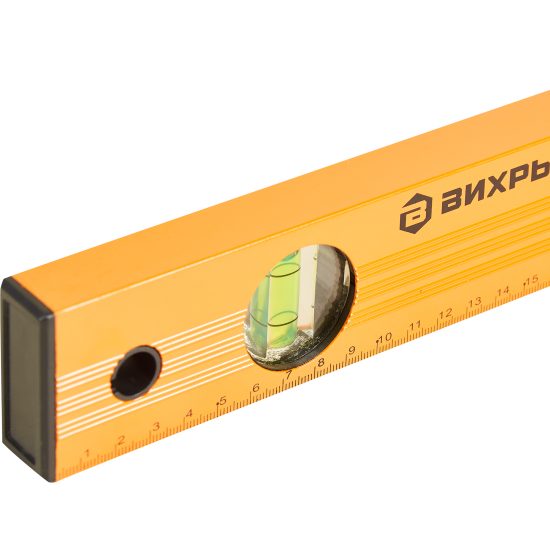Уровень пузырьковый Вихрь 73/11/4/2 усиленный 3 глазка 600 мм