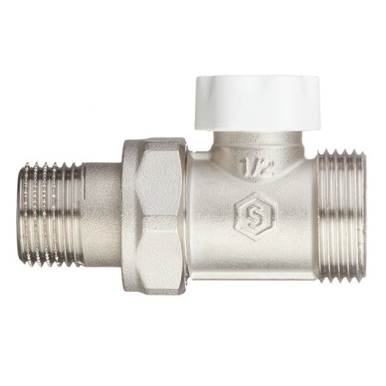 Клапан запорный Stout 1/2 ВР(г) х 3/4 НР(ш) для радиатора под евроконус (SVL-1196-000015)