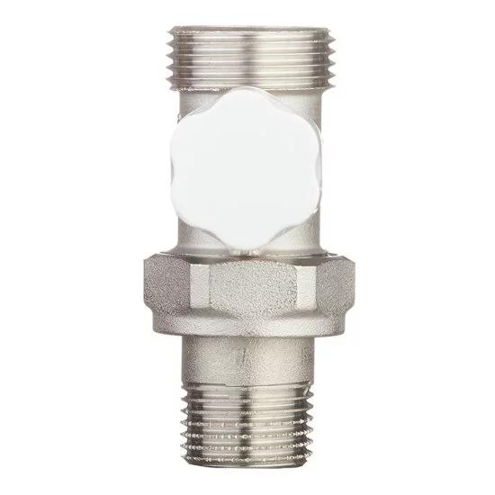 Клапан запорный Stout 1/2 ВР(г) х 3/4 НР(ш) для радиатора под евроконус (SVL-1196-000015)