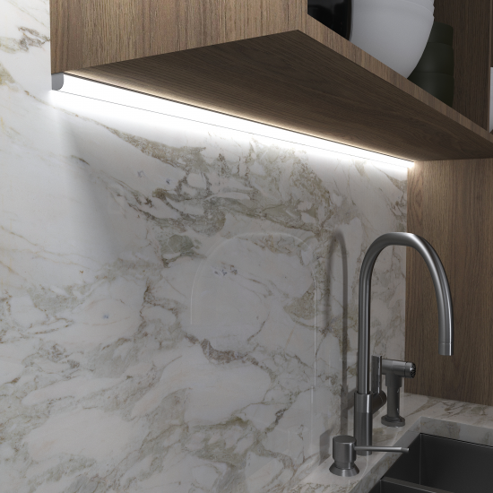 Профиль для светодиодной ленты алюминиевый 2 м серебро угловой