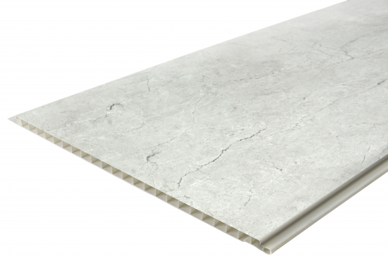 Стеновая панель ПВХ бетон серый 2700x250x5x5 мм 0.675 м²