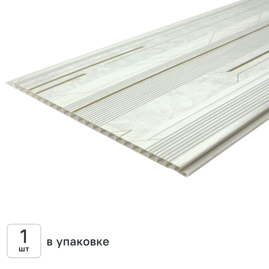 Стеновая панель ПВХ винтаж золотой 2700x250x5x5 мм 0.675 м²