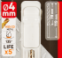 Сверло спиральное по металлу HSS-Co Dexter к. Pro 113-04274, 4x119 мм