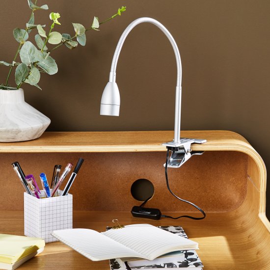 Настольная лампа светодиодная Inspire Gao нейтральный белый свет цвет серый