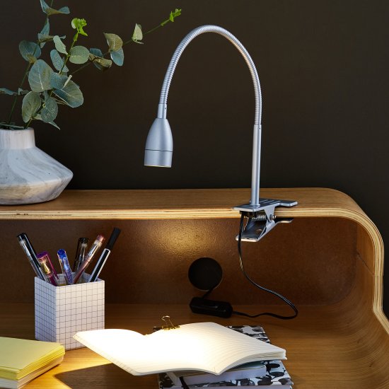 Настольная лампа светодиодная Inspire Gao нейтральный белый свет цвет серый