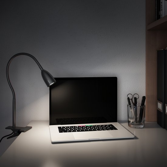 Настольная лампа светодиодная Inspire Gao нейтральный белый свет цвет черный
