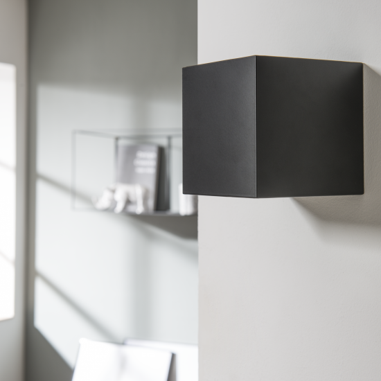 Настенный светильник светодиодный Inspire Kubbo теплый белый свет цвет черный