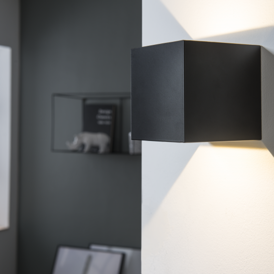 Настенный светильник светодиодный Inspire Kubbo теплый белый свет цвет черный