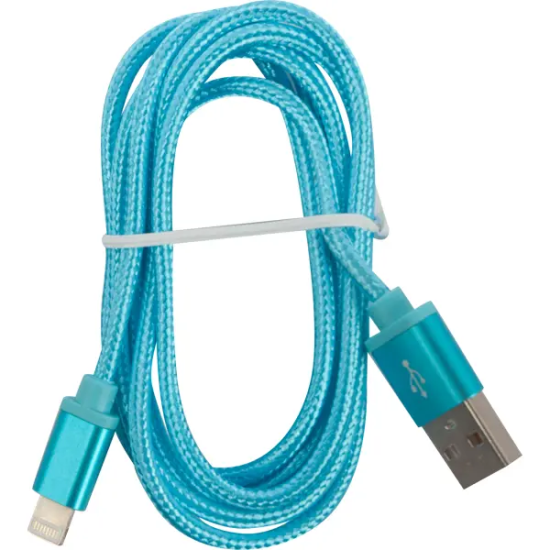 Кабель Oxion USB-Lightning 1.3 м 2 A цвет синий