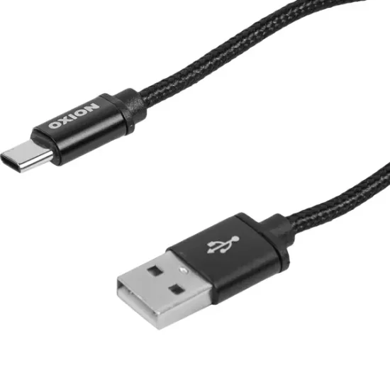 Кабель Oxion USB-Type-C 1.3 м 2 A цвет черный