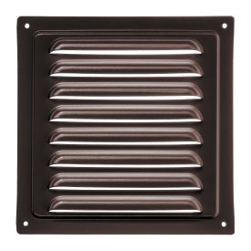 Решетка вентиляционная Ore GM1515B 150x150 мм металл цвет коричневый