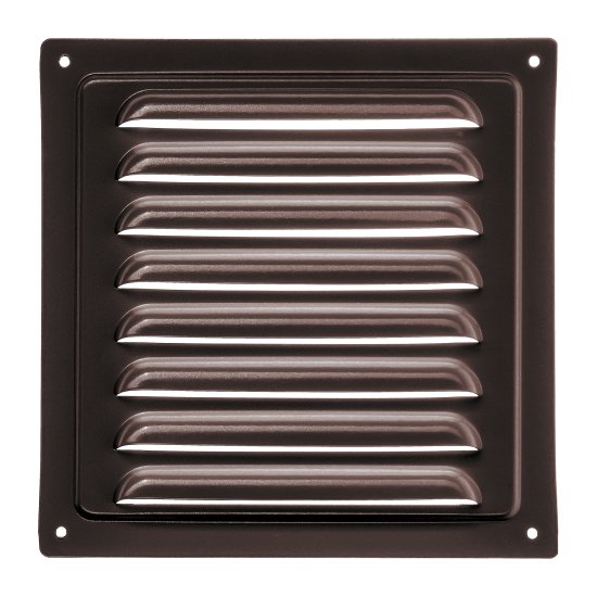 Решетка вентиляционная Ore GM1515B 150x150 мм металл цвет коричневый