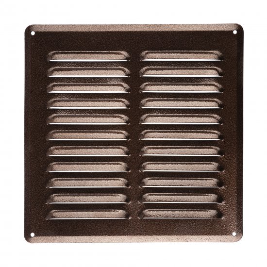 Решетка вентиляционная Ore GM2525B 250x250 металл цвет коричневый