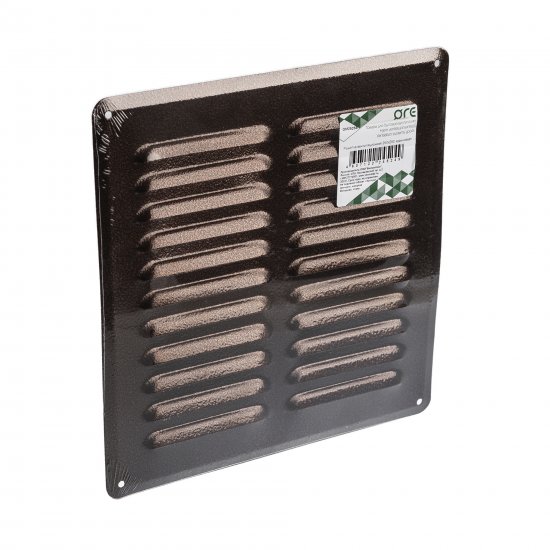 Решетка вентиляционная Ore GM2525B 250x250 металл цвет коричневый