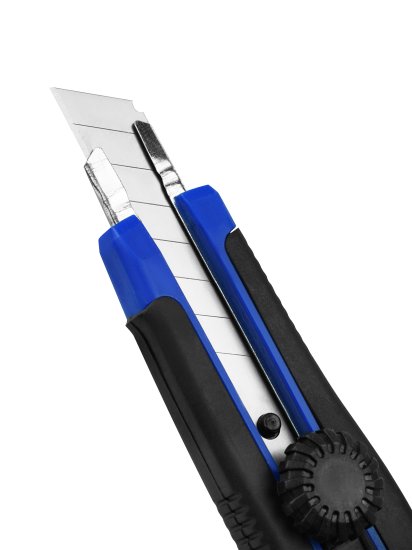 Нож строительный Vertextools 0044-100-18 двухкомпонентный корпус сегментное лезвие 18 мм