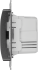 Розетка Systeme Electric Glossa USB встраиваемая цвет графитовый