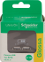 Розетка Systeme Electric Glossa USB встраиваемая цвет графитовый
