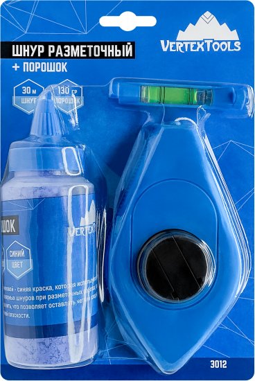 Набор разметочный Vertextools шнур 30 м порошок 130 г