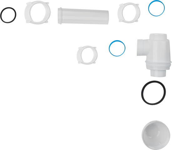 Сифон для раковины АНИ Пласт ø32 мм без выпуска