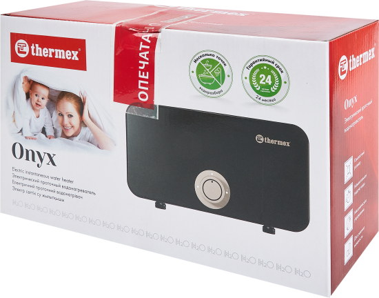 Проточный водонагреватель электрический Thermex Onyx 8000 211039 8 кВт черный