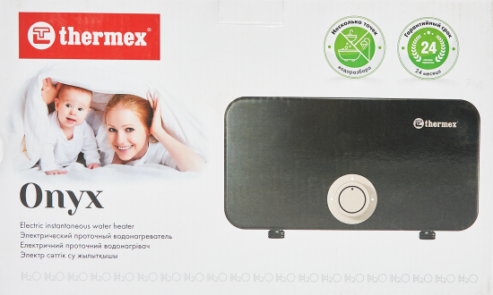 Проточный водонагреватель электрический Thermex Onyx 8000 211039 8 кВт черный