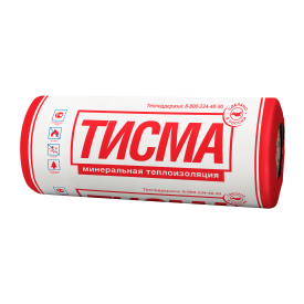 Утеплитель Тисма 50 мм 2 мата 1200x8300 мм 20 м²