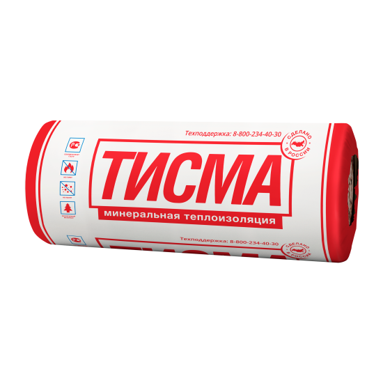 Утеплитель Тисма 50 мм 2 мата 1200x8300 мм 20 м²