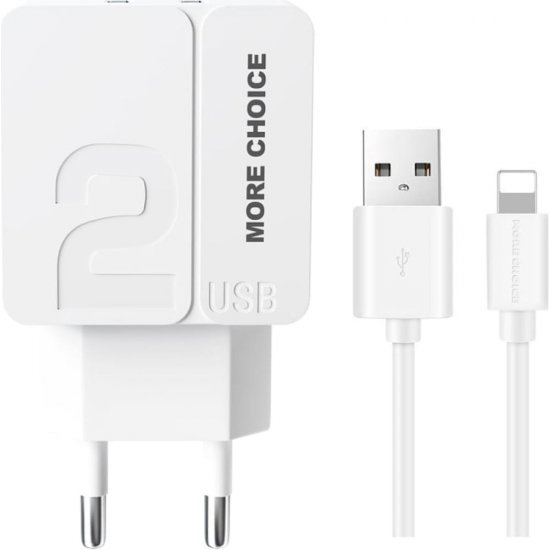 Зарядное устройство для смартфона More Choice NC46i White
