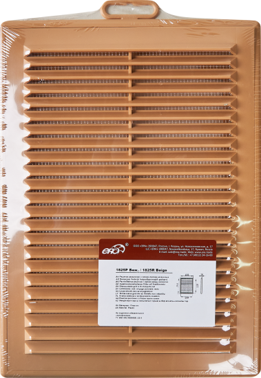 Решетка вентиляционная 183x253 бежевая