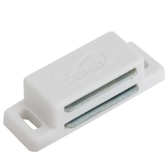 Защелка магнитная Jet 18x45x3 мм, пластик, цвет белый, 4 шт.