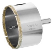 Коронка алмазная по керамограниту и керамике Vira 70 мм