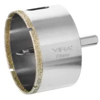 Коронка алмазная по керамограниту и керамике Vira 70 мм