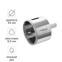 Коронка алмазная по керамограниту и керамике Vira 55 мм