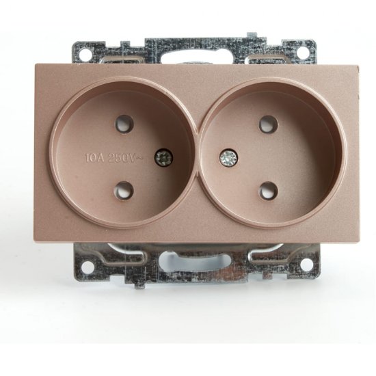 Двухместная розетка STEKKER Катрин