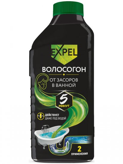 Средство для устранения засоров от волос Expel 500 мл