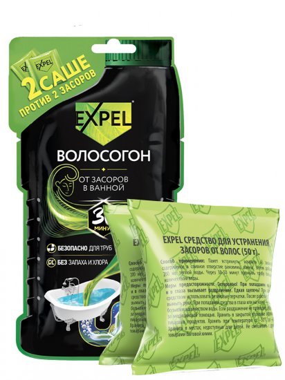 Средство для устранения засоров от волос Expel 100 г
