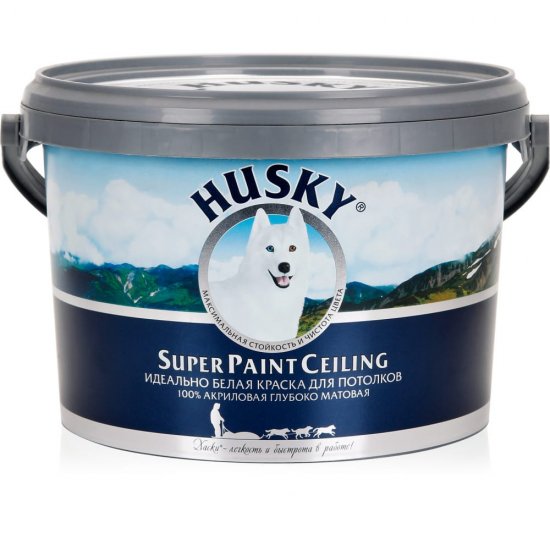 Потолочная краска HUSKY SUPER PAINT CELING