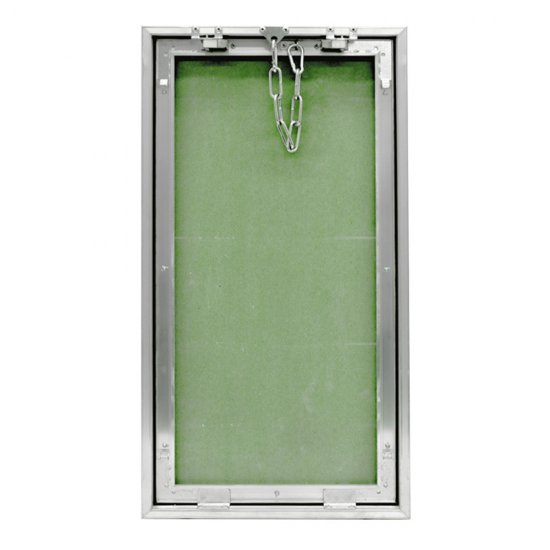 Люк ревизионный под плитку Практика Контур алюминиевый 300х600 мм скрытый нажимной