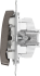 Переключатель встраиваемый Systeme Electric Glossa СХ6 1 клавиша цвет графит