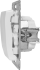 Переключатель встраиваемый Systeme Electric Glossa СХ6 1 клавиша цвет молочный