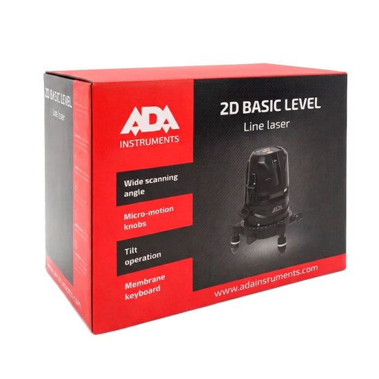 Уровень лазерный Ada 2D Basic Level (А00239)