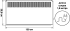 Конвектор электрический Equation EL-2000W с электронным термостатом 2000 Вт