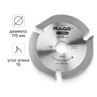 Диск пильный по дереву Rage 3Т 115x22.2x4 мм
