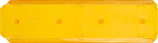 Ящик балконный Homver 60x17x15 см пластик цвет жёлтый