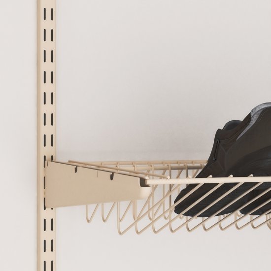 Кронштейн для полок Larvij 43.4 см нагрузка до 60 кг цвет магнолия