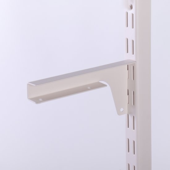 Кронштейн для полок Larvij 15 см нагрузка до 15 кг цвет магнолия