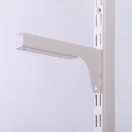 Кронштейн для полок Larvij 15 см нагрузка до 15 кг цвет магнолия
