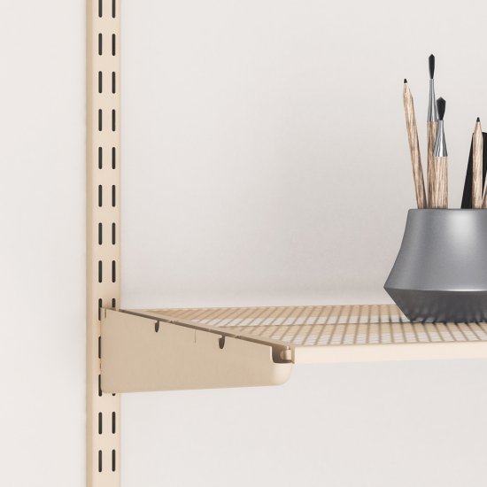 Полка сеточная Larvij 89x42 см сталь цвет магнолия